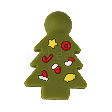 Christmas Food Grade Eco-Friendly Silicone Beads PW-WG3CFEF-08-1