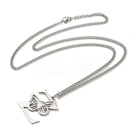 201 Stainless Steel Necklace NJEW-Q336-01Z-P-1