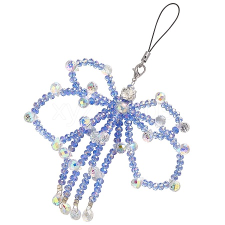1Pc Glass Mobile Straps HJEW-SZ0001-59D-1