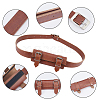 PU Leather with Alloy Waist Fencing Sheath AJEW-WH0419-04C-6