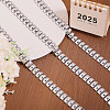 Rectangle Plastic Beaded Trimming DIY-WH0656-36A-5