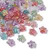 UV Plating Transparent Acrylic Beads OACR-G051-01-1