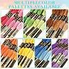 6Bundles 6 Colors Polyester Embroidery Floss OCOR-YW0001-24A-4