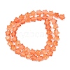 Transparent Glass Beads Strand GLAA-F112-04F-2