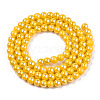 Electroplate Opaque Glass Beads Strands LS-GLAA-T032-P4mm-AB08-3