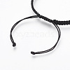Adjustable Brass Braided Beaded Bracelets BJEW-JB03778-02-3