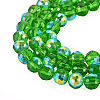 1 Strand Electroplate Transparent Glass Beads Strands EGLA-TADJ0001-15F-3