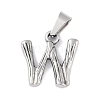 Non-Tarnish 304 Stainless Steel Pendants STAS-F235-01P-W-1