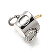 Brass Champagne Wine Bucket Charms KK-V002-21GP-2