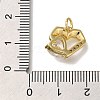 Rack Plating Brass Micro Pave Cubic Zirconia Charms KK-I720-53G-3