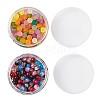 Transparent Frosted Glass Beads and Two Tone Crackle Glass Beads FGLA-CD0001-01-2