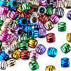 100Pcs UV Plating Opaque Acrylic European Beads PACR-TA0001-32B-3