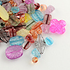 Mixed Crackle Style Transparent Acrylic Beads MACR-R546-28-1