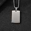 304 Stainless Steel Blank Pendant Necklaces NJEW-P329-04C-P-1
