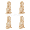 Rubber Wood Carved Onlay Applique AJEW-WH0248-464-1