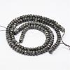 Faceted Natural Labradorite Rondelle Beads Strands G-K090-02-2