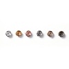 Brass Rhinestone Spacer Beads RB-X0013-10-NF-3