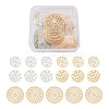 Brass Filigree Joiners Links KKC-FW0001-02-10