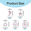 10Pcs 5 Styles Alloy Pendants FIND-TADJ0001-26B-4