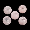 Natural Rose Quartz European Beads G-R488-01G-2