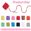 12Pcs 12 Colors Polyester Chenille Yarn Roll OCOR-SP0001-36-2