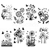 8 Sheets 8 Styles PVC Waterproof Wall Stickers DIY-WH0345-064-1