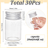 SUNNYCLUE Clear Glass Bottles Bead Containers CON-SC0001-11S-02-2