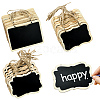 30Pcs 3 Styles Mini Wooden Hanging Chalkboard HJEW-CJ0001-04-1