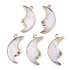 Natural Freshwater Shell Pendants X-SHEL-N026-136-1