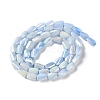 Ombre Effect Dyed Glass Beads Strands GLAA-I059-01B-2