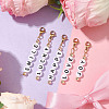 5Pcs 5 Styles Letter Opaque Acrylic Pendant Decorations HJEW-JM01993-2