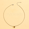 Stainless Steel Natural Stone Pendant Necklace 18K Gold Plated Women's Clavicle Chain HW0705-2-1