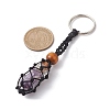 Natural Amethyst Wishing Bottle Keychain KEYC-JKC00726-02-3