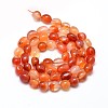 Dyed Natural Carnelian Gemstone Smooth Nuggets Bead Strands G-J335-03-2