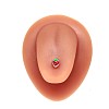 Strawberry Stainless Steel Enamel Straight Barbell 15 Gauge Piercing Tongue Rings for Women Men WG3D6AB-03-2