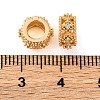 Brass Micro Pave Cubic Zirconia European Beads KK-K378-39G-3