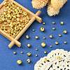 150Pcs 5 Style Brass Round Beads KK-CJ0002-10-5