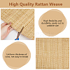 BENECREAT 1 Roll Natural Rattan Placemats AJEW-BC0007-32-3