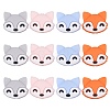 12Pcs 4 Colors Cartoon Fox Silicone Beads JX704A-1