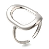 304 Stainless Steel Cuff Rings RJEW-Z074-10P-1