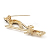 Alloy Rhinestone Brooch Pin JEWB-Q030-40G-3