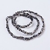 Electroplate Glass Beads Strands EGLA-J145-4mm-HP02-2