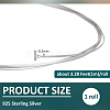 1M 925 Sterling Silver Wire STER-BC0004-53A-2
