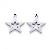 Tarnish Resistant 201 Stainless Steel Pendants X-STAS-N092-14-2