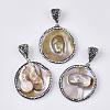 Freshwater Shell Pendants SHEL-T015-01-1