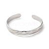 Non-Tarnish 304 Stainless Steel Textured Cuff Bangles BJEW-A003-04P-2