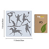 PET Hollow Out Drawing Painting Stencils DIY-WH20030-011-2