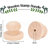 BENECREAT Wooden Stamp Handle DIY-BC0004-52-2