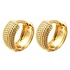 Rack Plating Ring Brass Hoop Earrings for Women EJEW-C125-15G-4