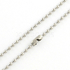 Tarnish Resistant 304 Stainless Steel Ball Chain Necklace Making NJEW-R225-07-2